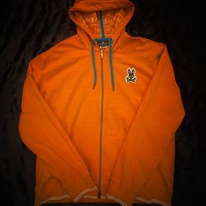 Psycho Bunny brand zip-up jacket
size 3XL
lightly used but no marks/holes/stains